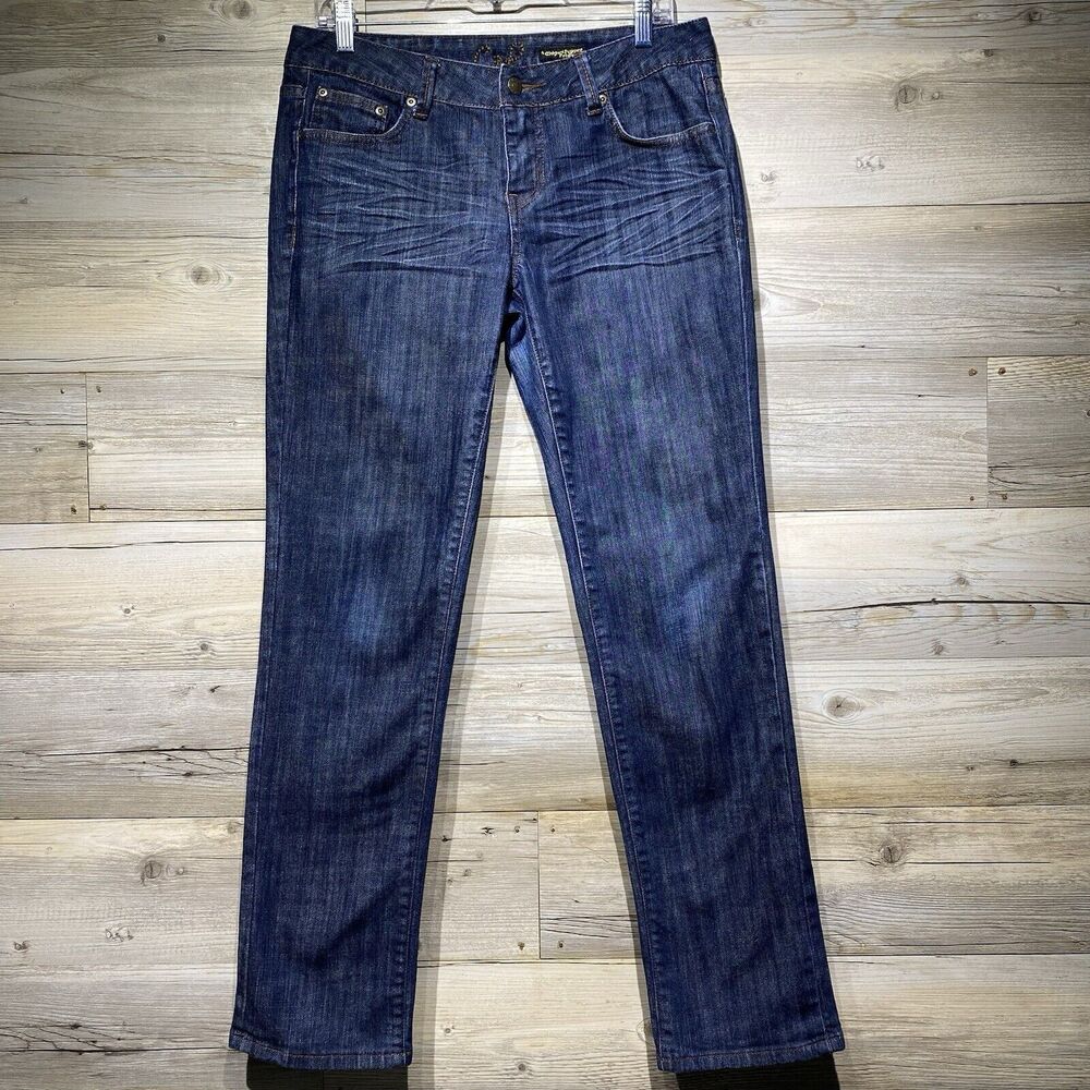 C7P Chip & Pepper Blue Jeans Steamer Lane Skinny Junior’s 11 W32 L31 Mid-Rise